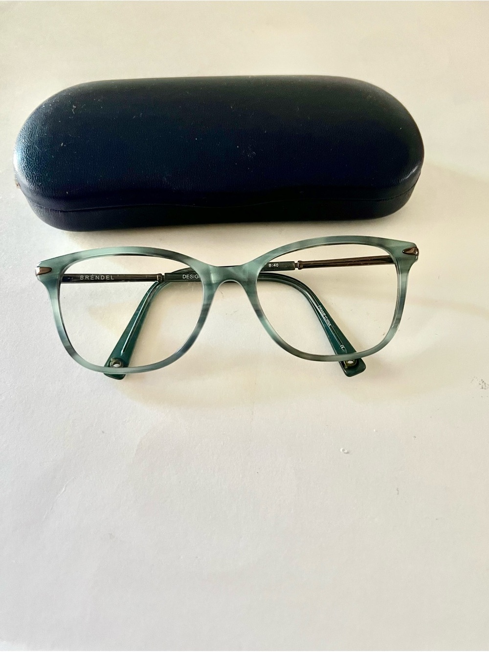 BRENDEL Vintage Cat Eye Eyeglasses 52-17-140 Germany B40 w/ Case